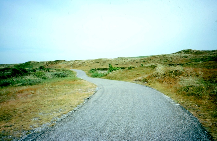 Radweg durch die Dünen