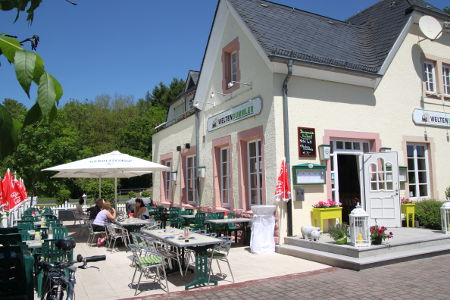 Ausflugsgastronomie im ehemaligen Bahnhof