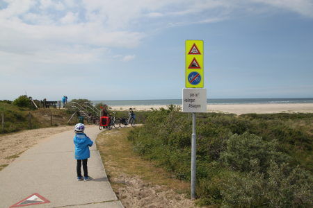 Steigung auf dem Nordseeküstenradweg