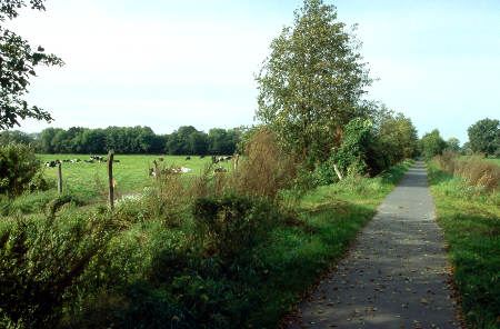 Der Havelland-Radweg zwischen Nauen und Ribbeck