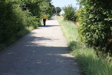 Auf der Trasse der ehemaligen Fildernbahn