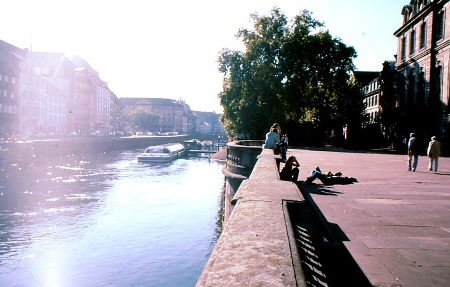 Quais in Strasbourg (Radwege Elsass / Elsass-Runde)