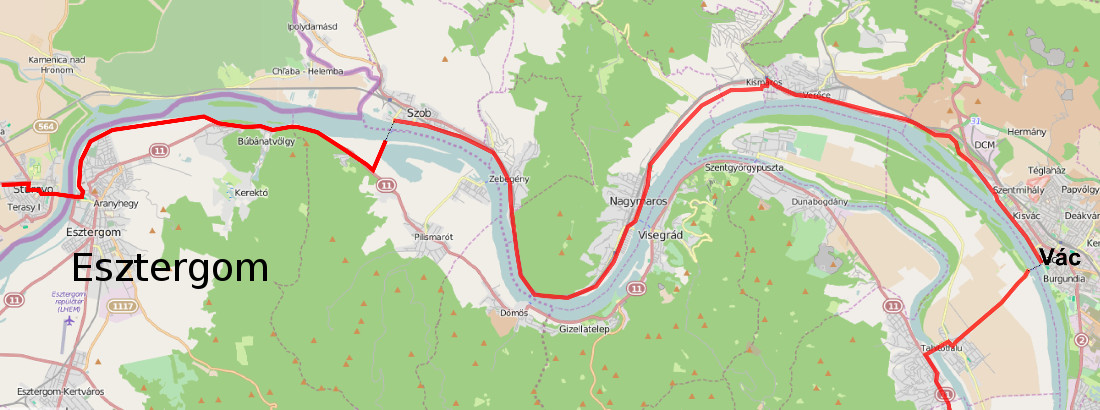 Donau-Radweg Karte Wien-Bratislava-Etappe-6