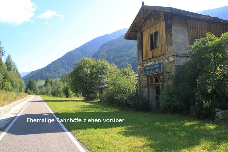 Ehemalige Bahnhöfe auf dem Eisacktal-Radweg