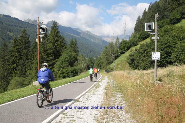 Eisacktal-Radweg SIgnalmasten