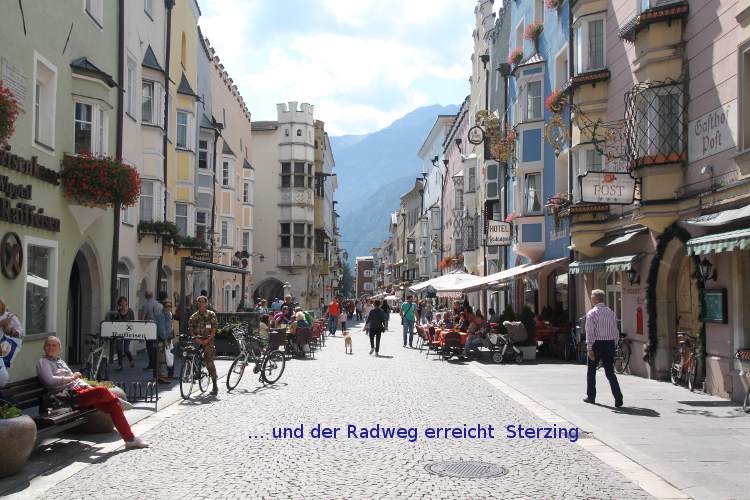 Eisacktal-Radweg in Sterzing