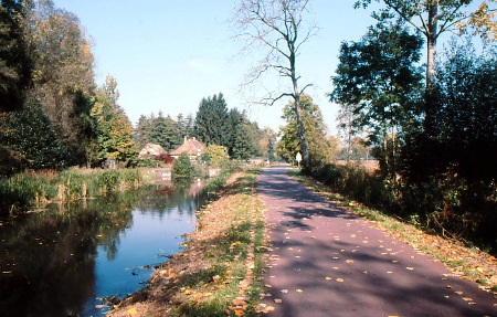 Radweg am Canal de la Bruche (Elsass)
